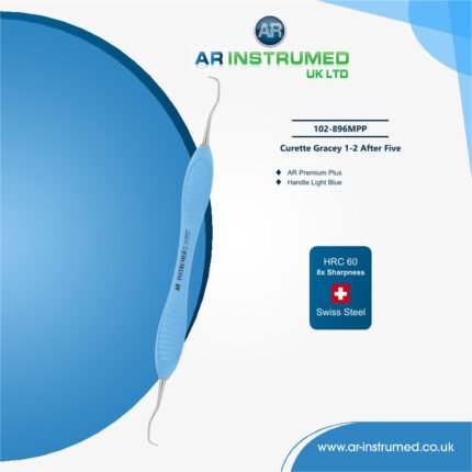Curette Gracey 1-2 After Five Titanium coated AR Premium Plus Handle Light Blue