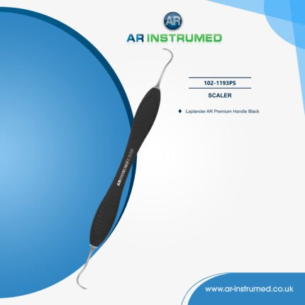 AR INSTRUMED dental Laplander scaler sharp curved tip black silicone handle UK instrument