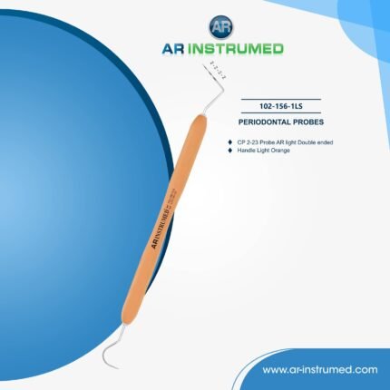 AR INSTRUMED dental CP-2 periodontal probe ball end color coded tip stainless steel silicone handle UK