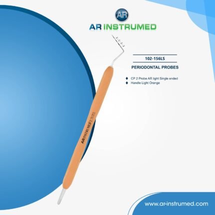 AR INSTRUMED dental CP-2 periodontal probe color coded curved tip stainless steel silicone handle UK diagnostic tool