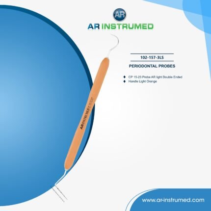 AR INSTRUMED dental CP 15-23 periodontal probe color coded curved tip stainless steel silicone handle UK diagnostic tool