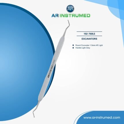 AR INSTRUMED dental round excavator 1.5mm stainless steel silicone handle UK instrument