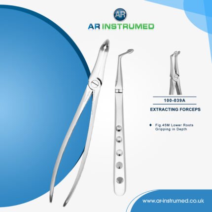 AR INSTRUMED upper premolar extracting forcep stainless steel serrated jaws UK dental extraction instrument