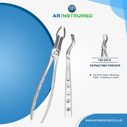 AR INSTRUMED upper right wisdom molar extracting forcep stainless steel curved serrated jaws UK dental instrument