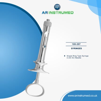 AR INSTRUMED dental aspirating anesthetic syringe stainless steel UK dental anesthesia instrument corkscrew plunger threaded needle grip tool