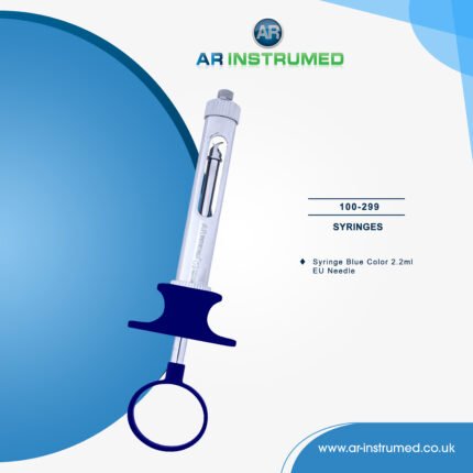 AR INSTRUMED dental aspirating anesthetic syringe stainless steel UK dental anesthesia instrument double hook plunger threaded needle grip tool