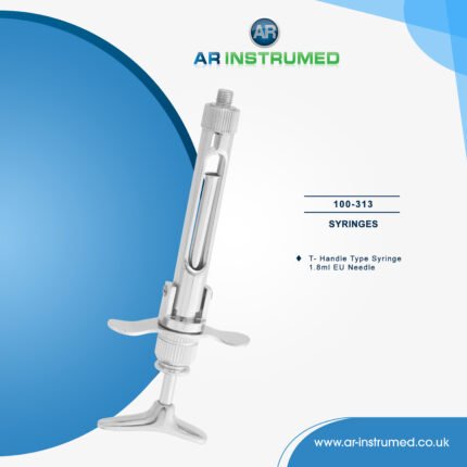 AR INSTRUMED dental aspirating anesthetic syringe stainless steel UK dental anesthesia instrument adjustable barrel silver handle smooth plunger tool