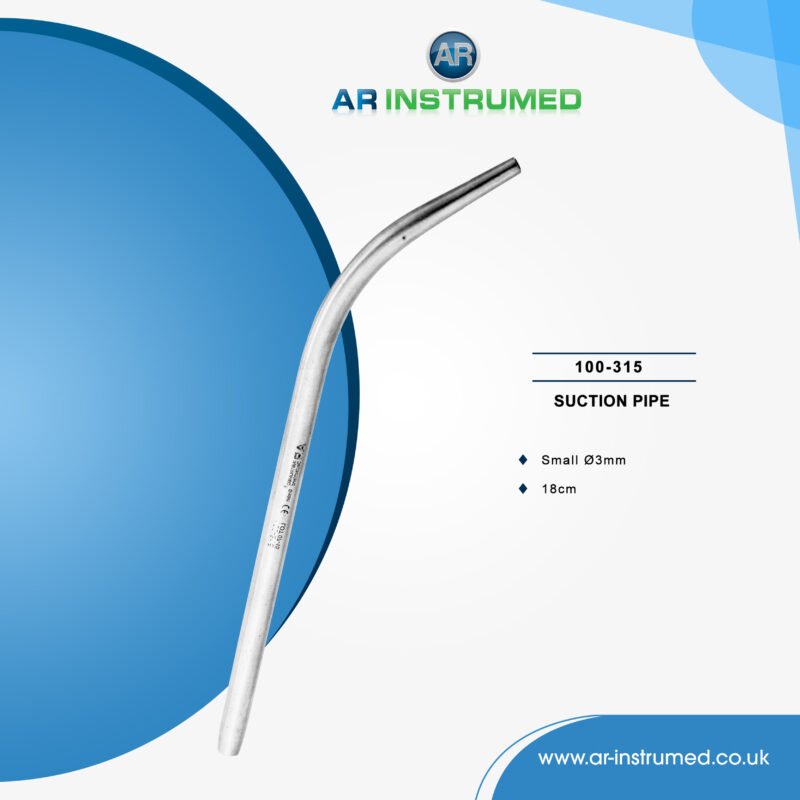 AR INSTRUMED dental saliva ejector suction tubes stainless steel UK dental instrument rounded tip ergonomic suction tool fluid removal device