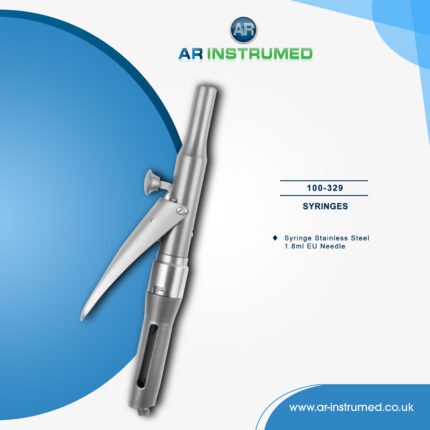 AR INSTRUMED dental aspirating anesthetic syringe stainless steel UK dental anesthesia instrument threaded cartridge beak ergonomic finger grip tool