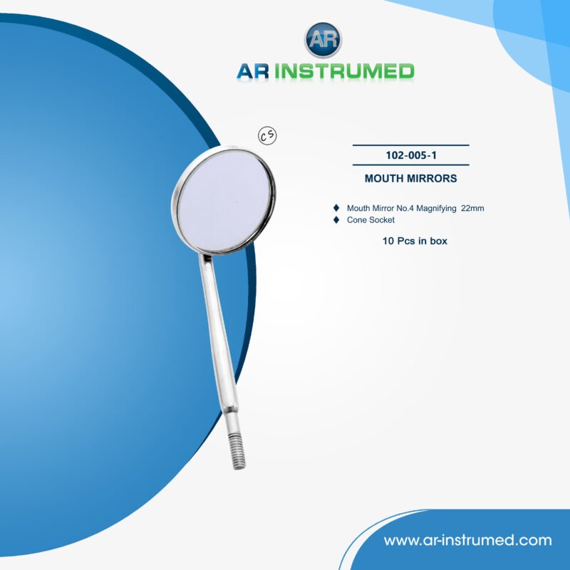 AR INSTRUMED dental mouth mirror 22mm cone socket stainless steel UK oral examination mirror fog free dental instrument
