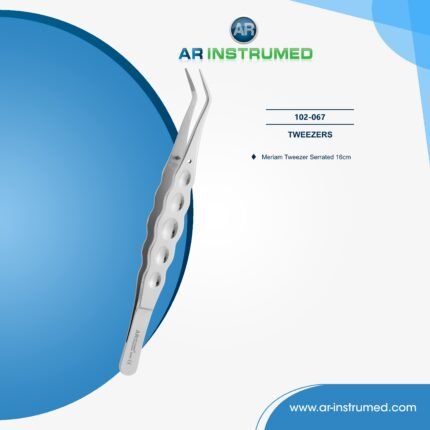 AR INSTRUMED dental Meriam foil serrated tweezer stainless steel UK cotton roll handling instrument curved beak aligner pin dental tool