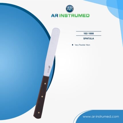AR INSTRUMED dental alginate mixing spatula stainless steel UK straight flexible tip wooden handle mixing tool dental laboratory instrument UK alginate plaster stone mixing tool