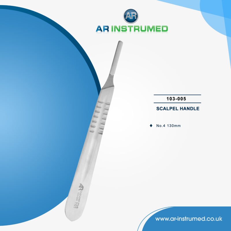 AR INSTRUMED veterinary scalpel handle stainless steel UK dental instrument narrow tip blade 20 to 25 ergonomic non slip handle surgical tool
