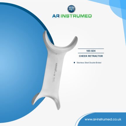 AR INSTRUMED dental double ended cheek retractor stainless steel UK dental instrument dual ended adult child retractor tool