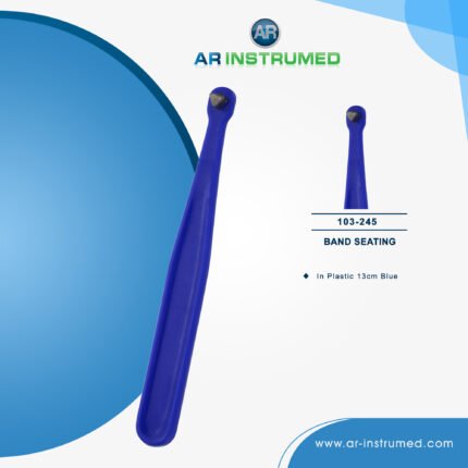 AR INSTRUMED dental molar band seater stainless steel UK orthodontic instrument serrated triangular tip tooth rotation control orthodontic tool