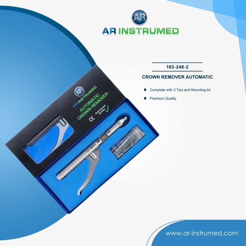 AR INSTRUMED dental morrell crown remover stainless steel UK dental instrument tightening mechanism titanium spring handle crown removal tool