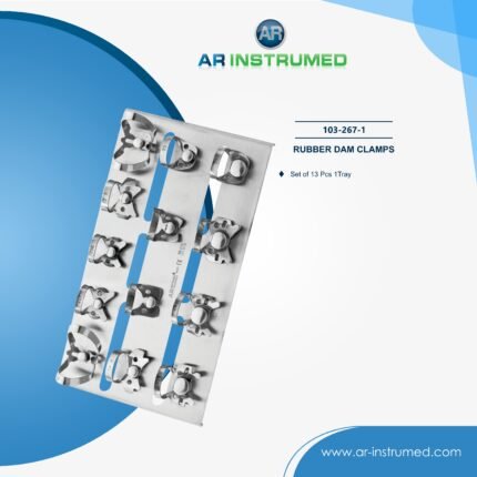 AR INSTRUMED adult rubber dam frame stainless steel 9x10 cm polished UK dental instrument