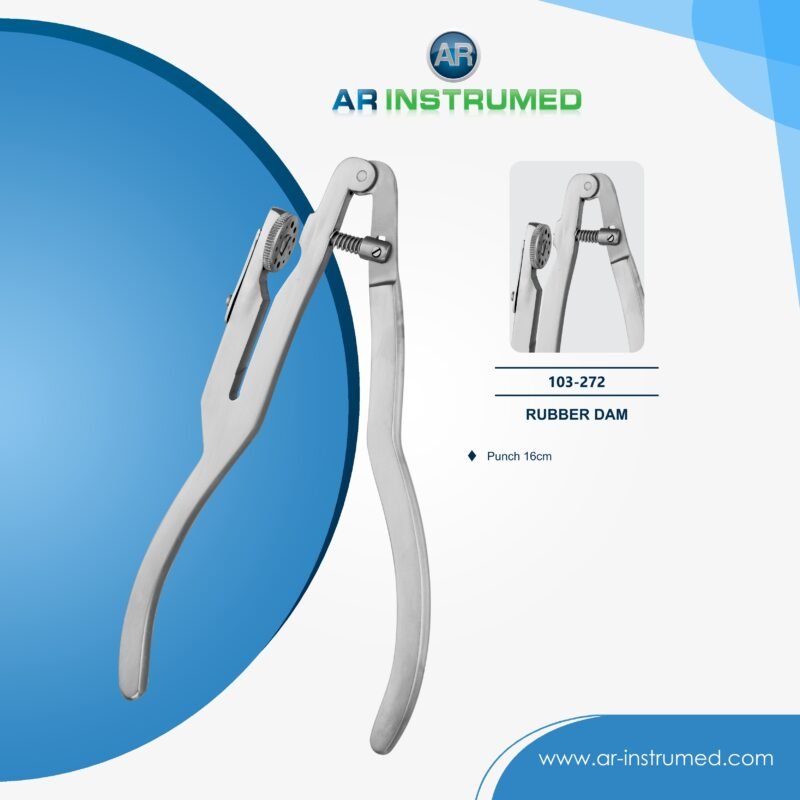 AR INSTRUMED dental rubber dam punch plier stainless steel 7 position adjustable UK dental instrument