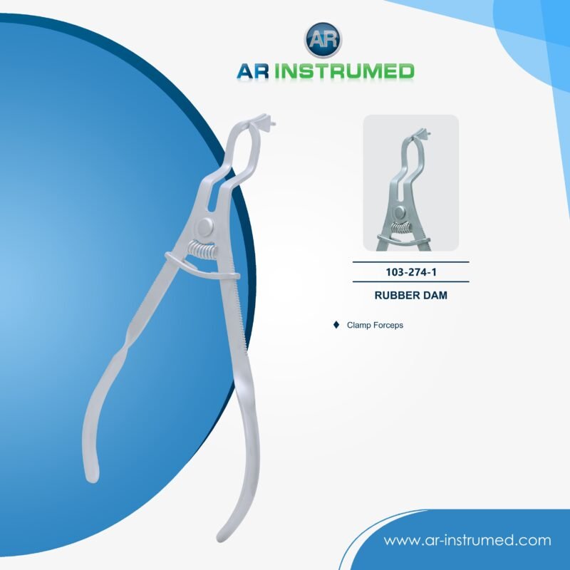 AR INSTRUMED Ivory forceps rubber dam clamp stainless steel UK instrument