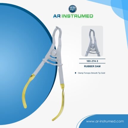 AR INSTRUMED rubber dam clamp forceps stainless steel UK dental instrument