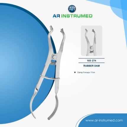 AR INSTRUMED Ivory rubber dam clamp forceps stainless steel UK dental instrument