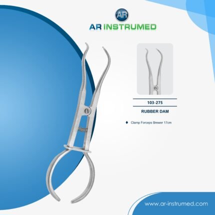 AR INSTRUMED Brewer rubber dam clamp forceps stainless steel UK dental instrument