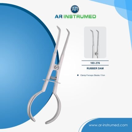 AR INSTRUMED dental rubber dam clamp stocks forcep stainless steel ergonomic handle UK dental instrument
