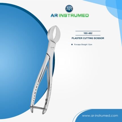AR INSTRUMED dental plaster cutting scissors stainless steel UK dental instrument serrated jaws gypsum model trimming ergonomic non slip handle laboratory scissors UK dental use