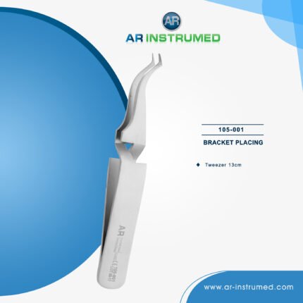 AR INSTRUMED orthodontic buccal tube tweezer stainless steel UK dental instrument thin tip bracket positioning orthodontic alignment tool