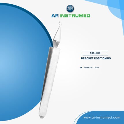AR INSTRUMED orthodontic buccal tube tweezer stainless steel UK dental instrument thin tip bracket positioning orthodontic alignment tool