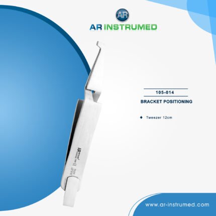 AR INSTRUMED orthodontic bracket positioning tweezer stainless steel UK dental instrument thin straight tip bracket placement orthodontic tool