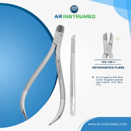 AR INSTRUMED dental ligature cutter plier stainless steel UK orthodontic instrument smooth beak ligature shaping orthodontic tool