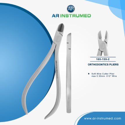 AR INSTRUMED orthodontic TC braces wire cutter stainless steel UK dental instrument tungsten carbide tip gold handle orthodontic cutting tool