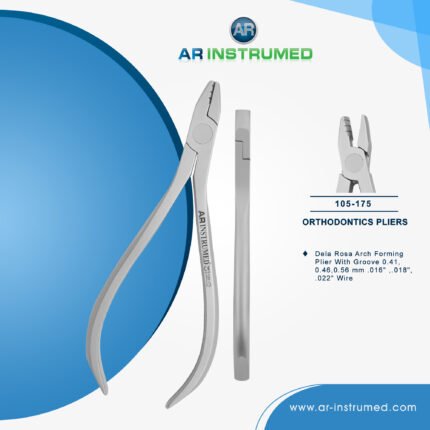 AR INSTRUMED dental dela rosa arch forming plier stainless steel UK orthodontic instrument dolphin tip arch wire bending orthodontic adjustment tool