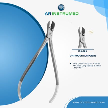 AR INSTRUMED orthodontic TC braces wire cutter stainless steel UK dental instrument slim tungsten carbide edge orthodontic cutting tool