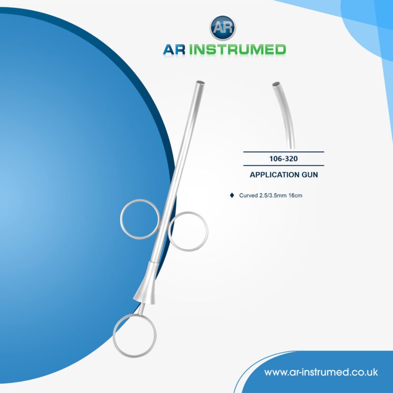 AR INSTRUMED dental suction tube carrier stainless steel UK dental instrument rounded tip MTA cement dispensing tool