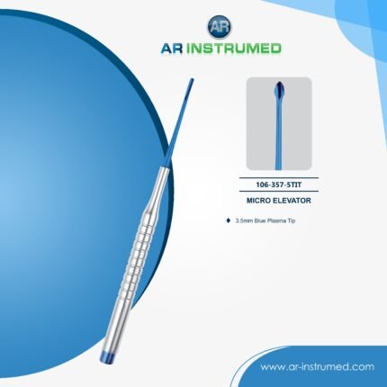 AR INSTRUMED mini root elevator 3.5mm blue plasma straight tip stainless steel UK dental instrument silicone handle root tool