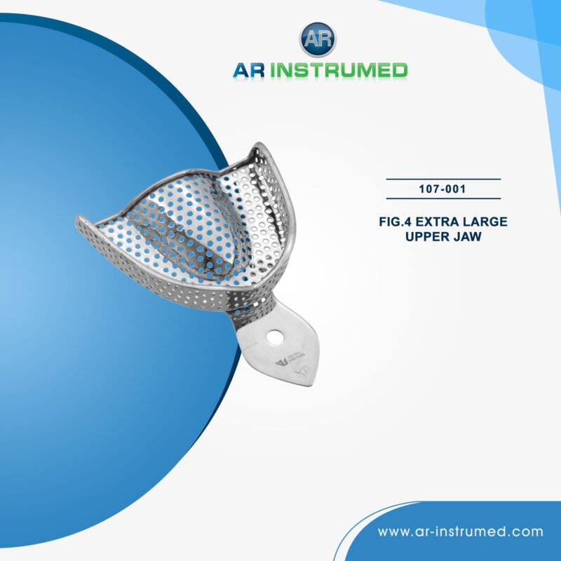 AR INSTRUMED dental impression tray stainless steel UK dental instrument rim lock size marked handle impression tool orthodontic tray
