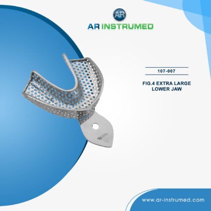 AR INSTRUMED dental impression tray stainless steel UK dental instrument rim lock size marked handle impression tool orthodontic tray