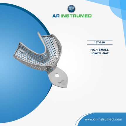 AR INSTRUMED dental impression tray stainless steel UK dental instrument rim lock size marked handle impression tool orthodontic tray