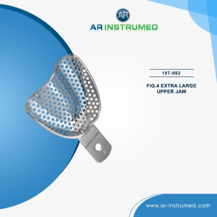 AR INSTRUMED child 8 piece dental impression tray set stainless steel UK pediatric dental instrument rim lock perforated ergonomic size marked handles autoclavable reusable set UK
