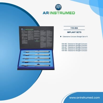 AR INSTRUMED dental straight osteotomes set stainless steel UK dental instrument straight concave tip implant sinus lift bone condensation tool