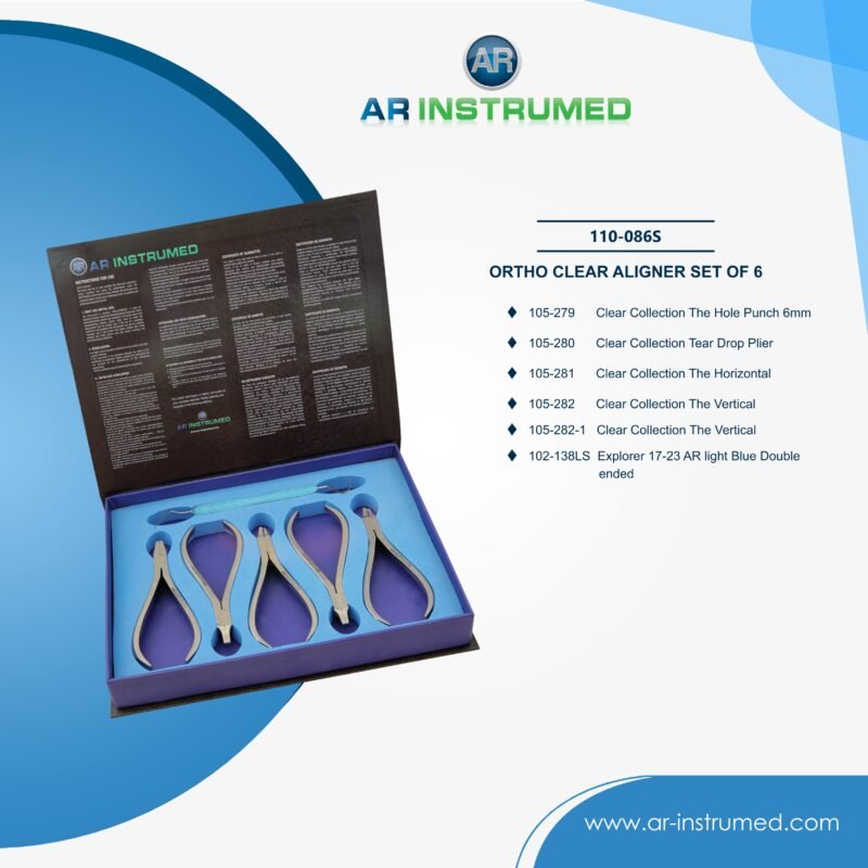 AR INSTRUMED dental incisors crown remover pliers stainless steel UK restorative instrument silicone tip crown removal dental tool