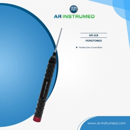 AR INSTRUMED autoclavable dental flexible periotome 2mm curved tip stainless steel UK dental instrument periodontal ligament tool