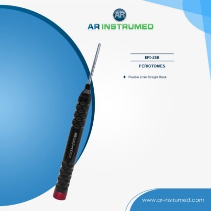 AR INSTRUMED dental flexible periotome 2mm straight black tip stainless steel UK dental instrument periodontal ligament tool