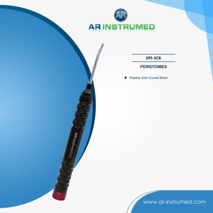 AR INSTRUMED dental flexible periotome 3mm curved black tip stainless steel UK dental instrument periodontal ligament tool